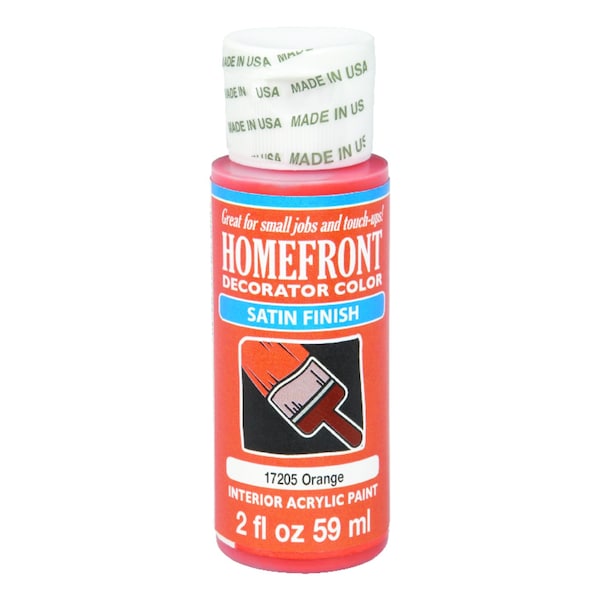 Homefront Homefront Decorator Color Satin Orange Hobby Paint 2 oz 17205N - main